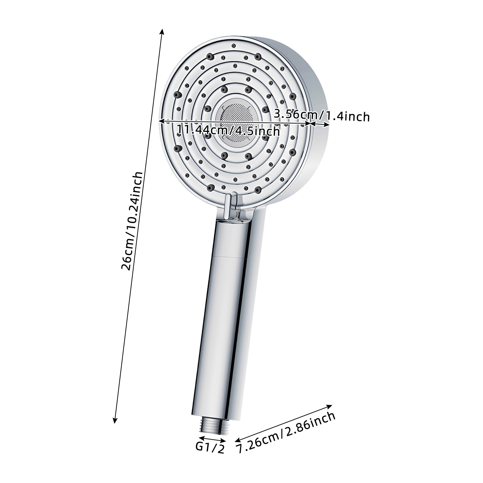 10 Mode Filter Boost Handheld Shower Head, High Pressure Water Saving Sprayer