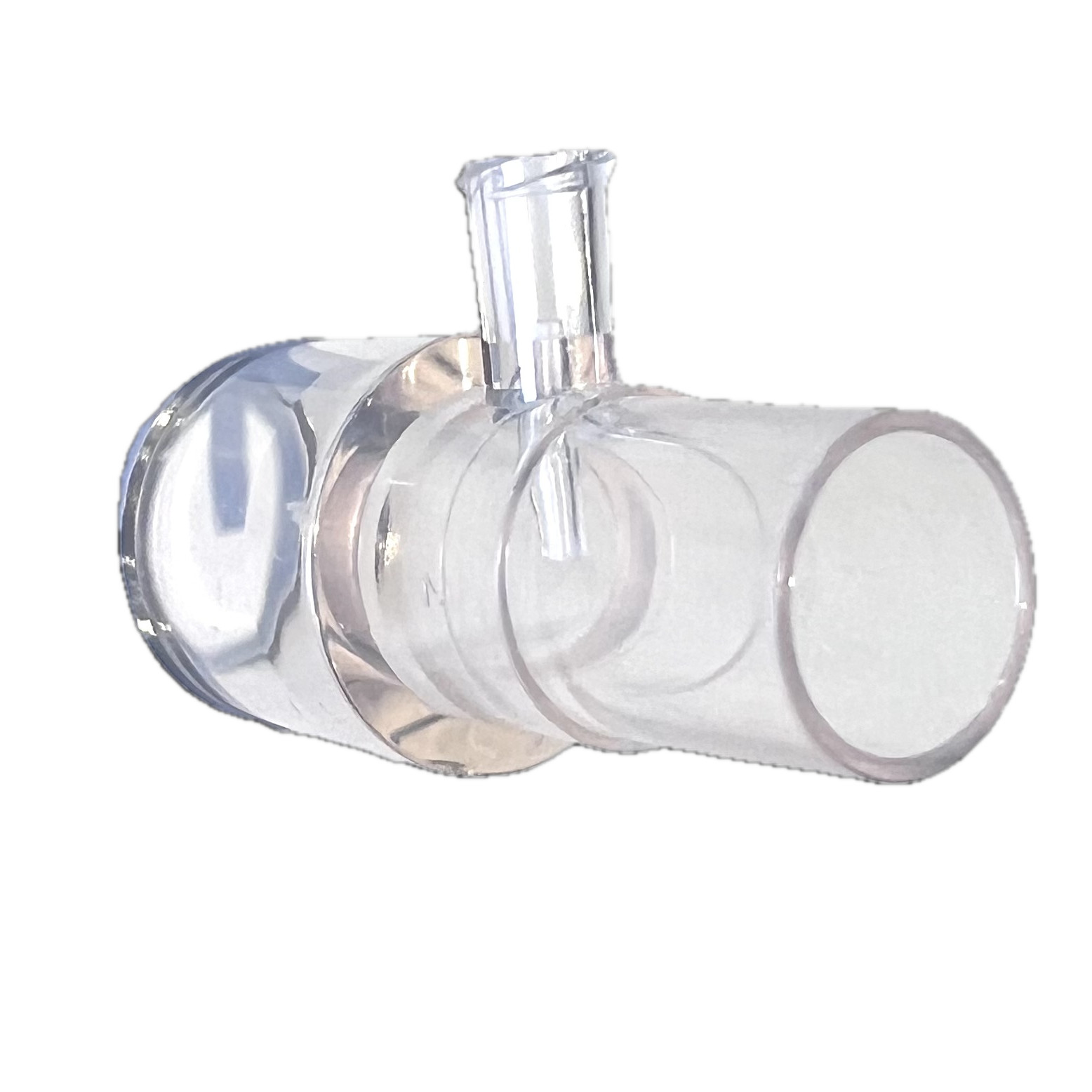 Airway T Adapter for Breathing Circuit Gas Monitoring Female Luer 22 15mm