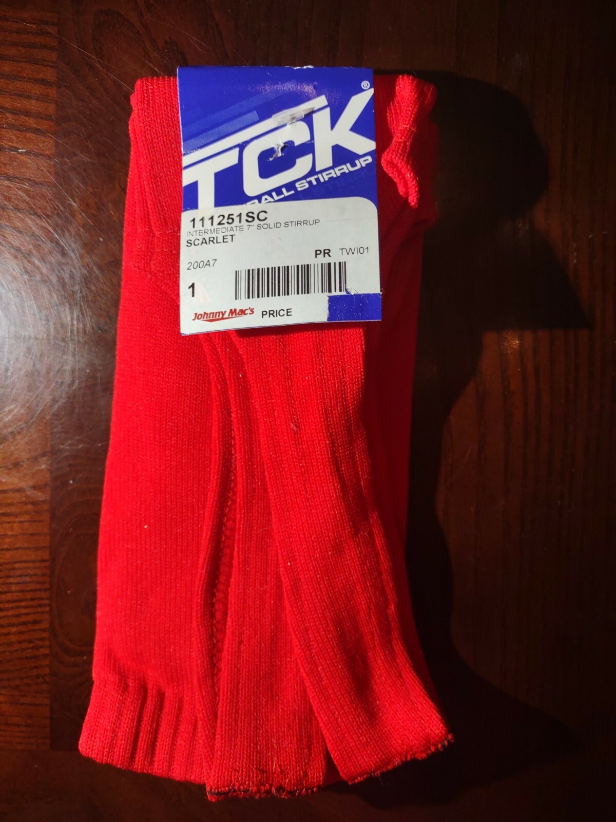 TCK Stirrup Red Scarlet medium