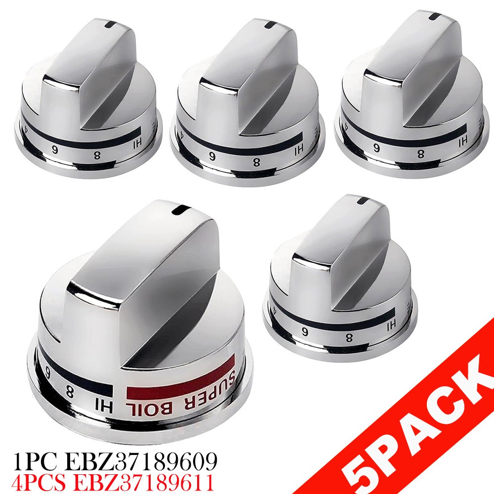 Compatible with LG Burner Knob Super Boil EBZ37189609 & EBZ37189611 Range Stove