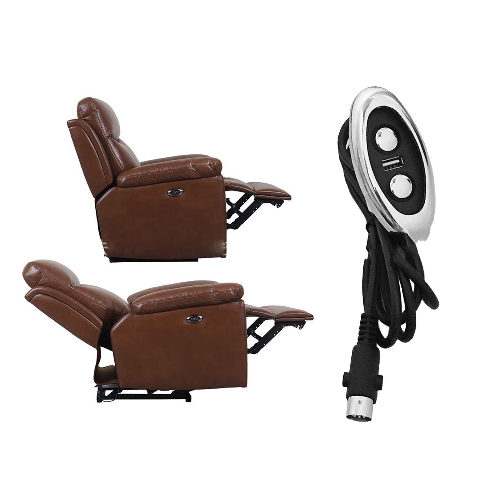 Mulin Electric Switch - MLSK14-C Button Power Recliner Switch + USB fGpu