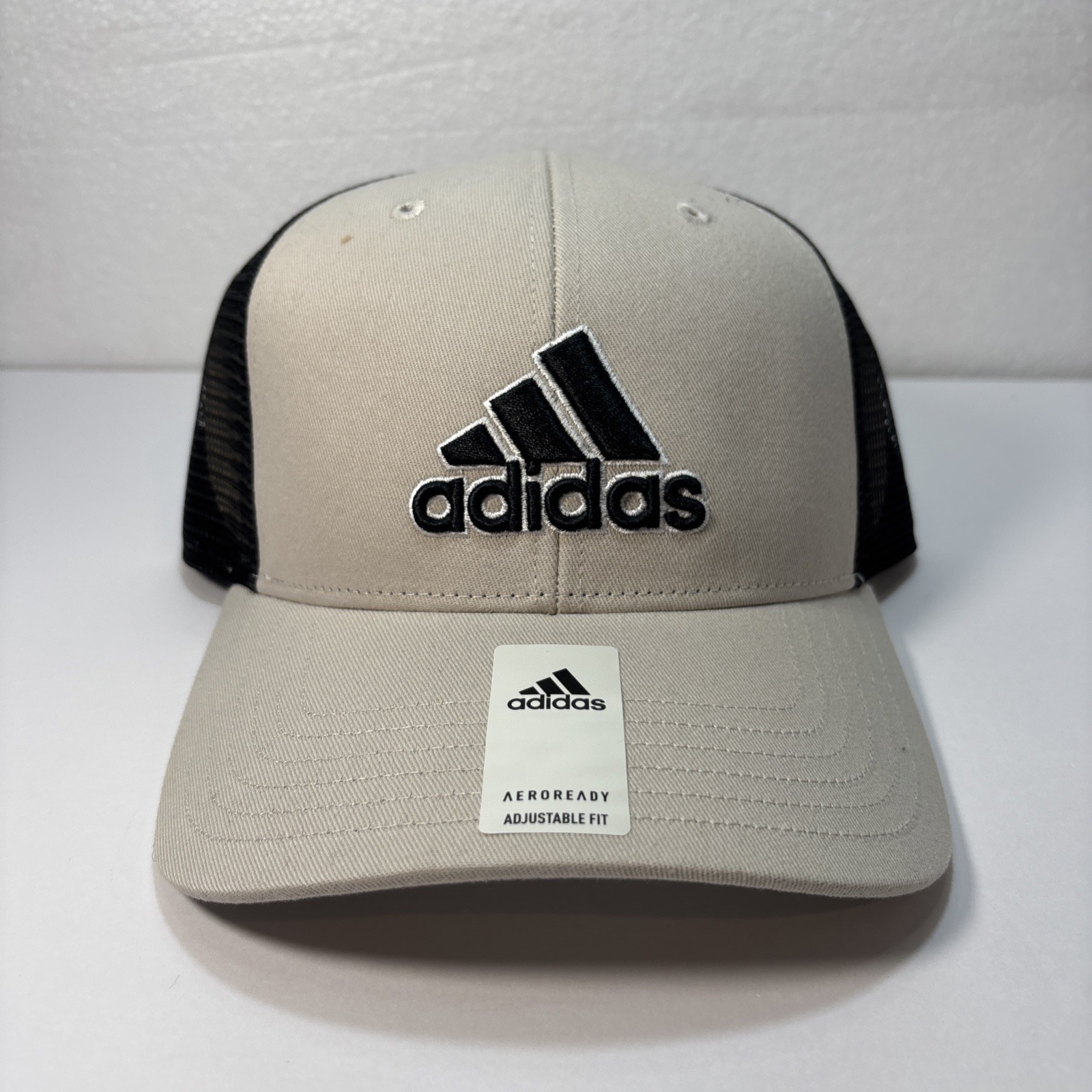 Adidas Mens Structured Mesh Snapback Hat  Alumina grey /Black/white JJ7793