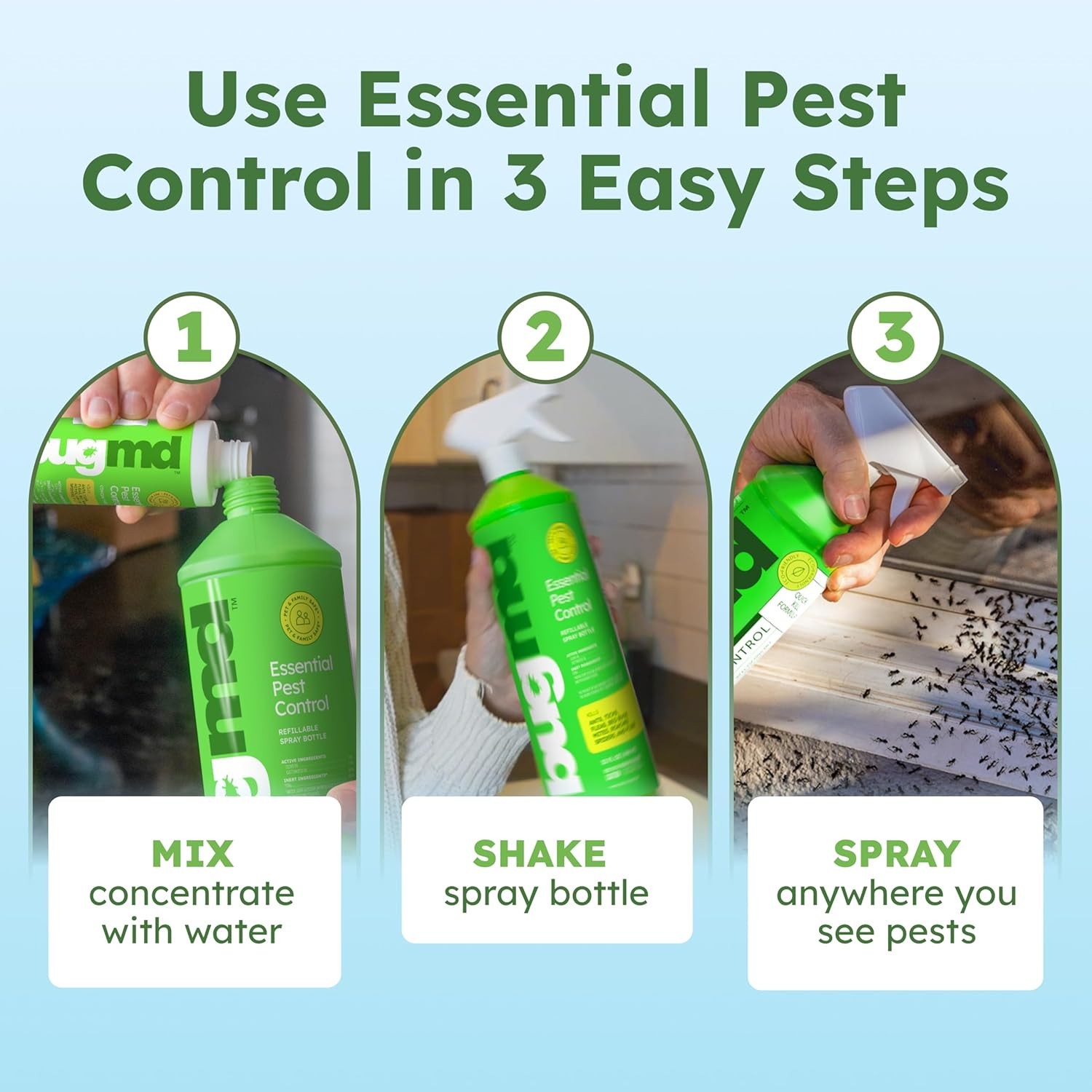 BugMD Pest Control Essential Oil Concentrate, 3.7 oz, 2-Pack, Free Shipping