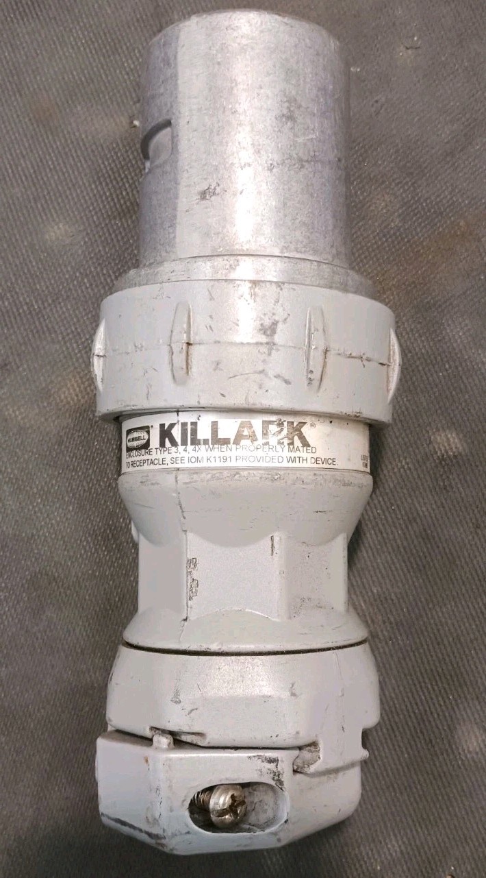 KILLARK VP6485 EXPLOSION PROOF MALE PLUG 60A 600V 3W 4P (L-4)