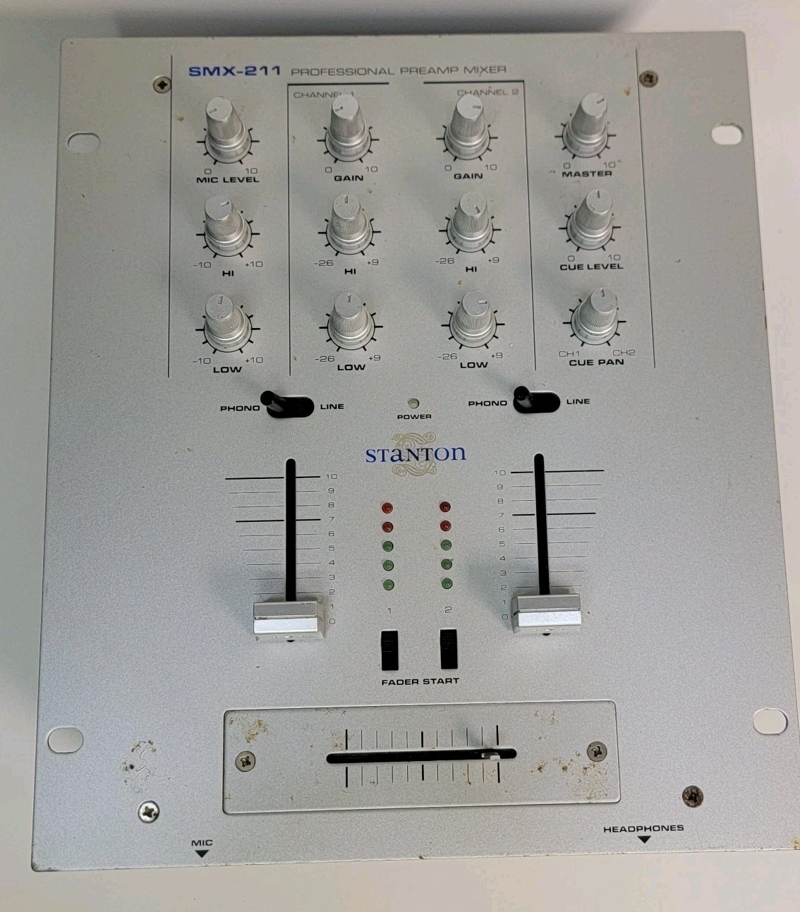 Stanton DJ  SMX-211 Professional Preamp Mixer Tested
