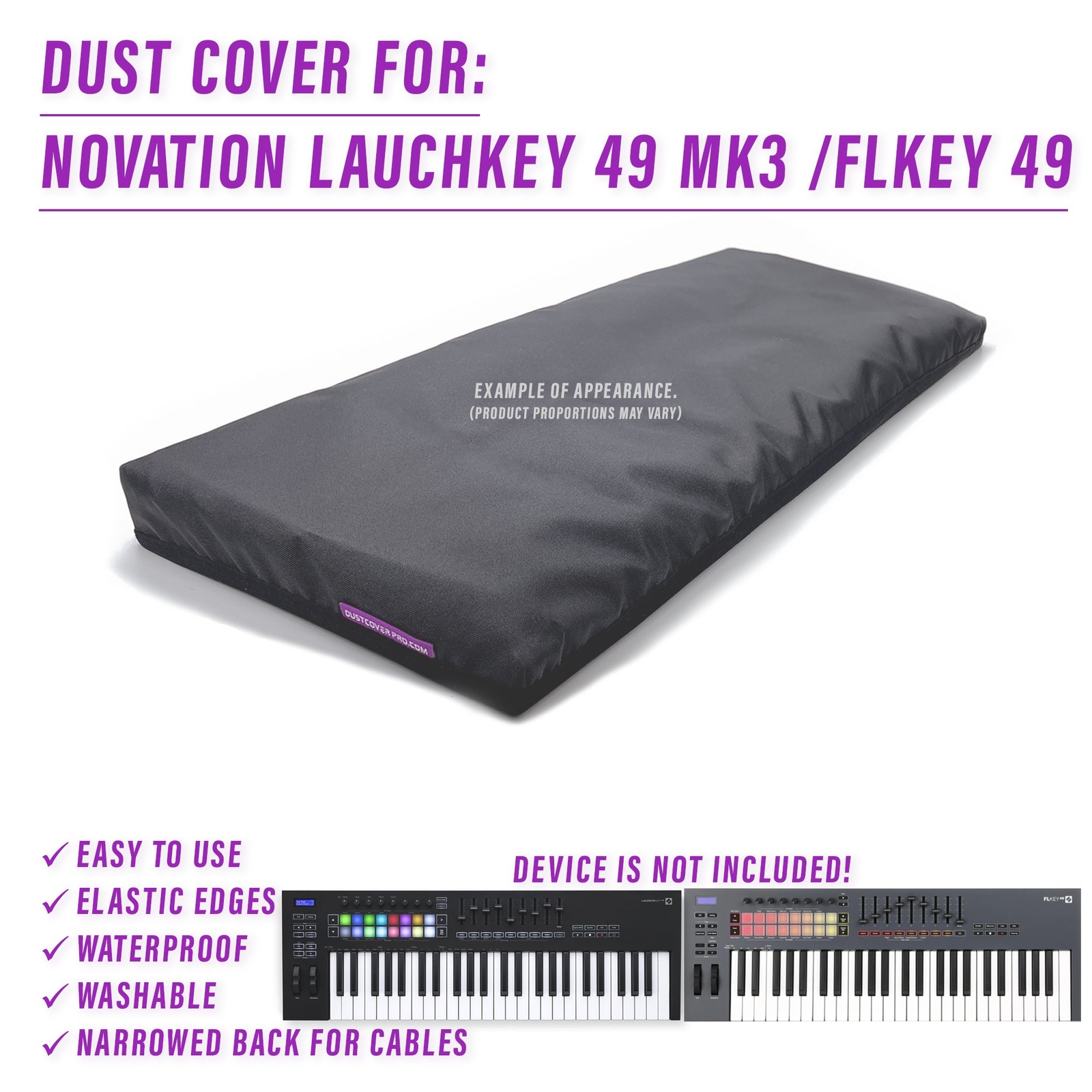DUST COVER for Novation Launchkey 49 Mk3 / FLkey 49