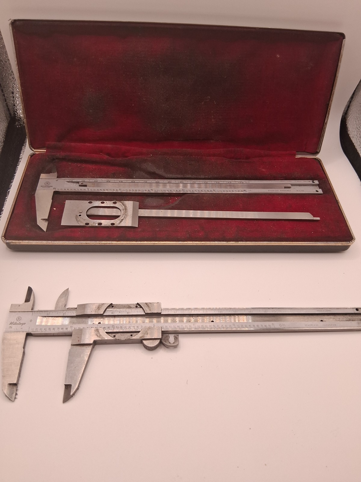 Mitutoyo 8" Dial Caliper .001" Grad. Hardened Stainless for PARTS OR REPAIR