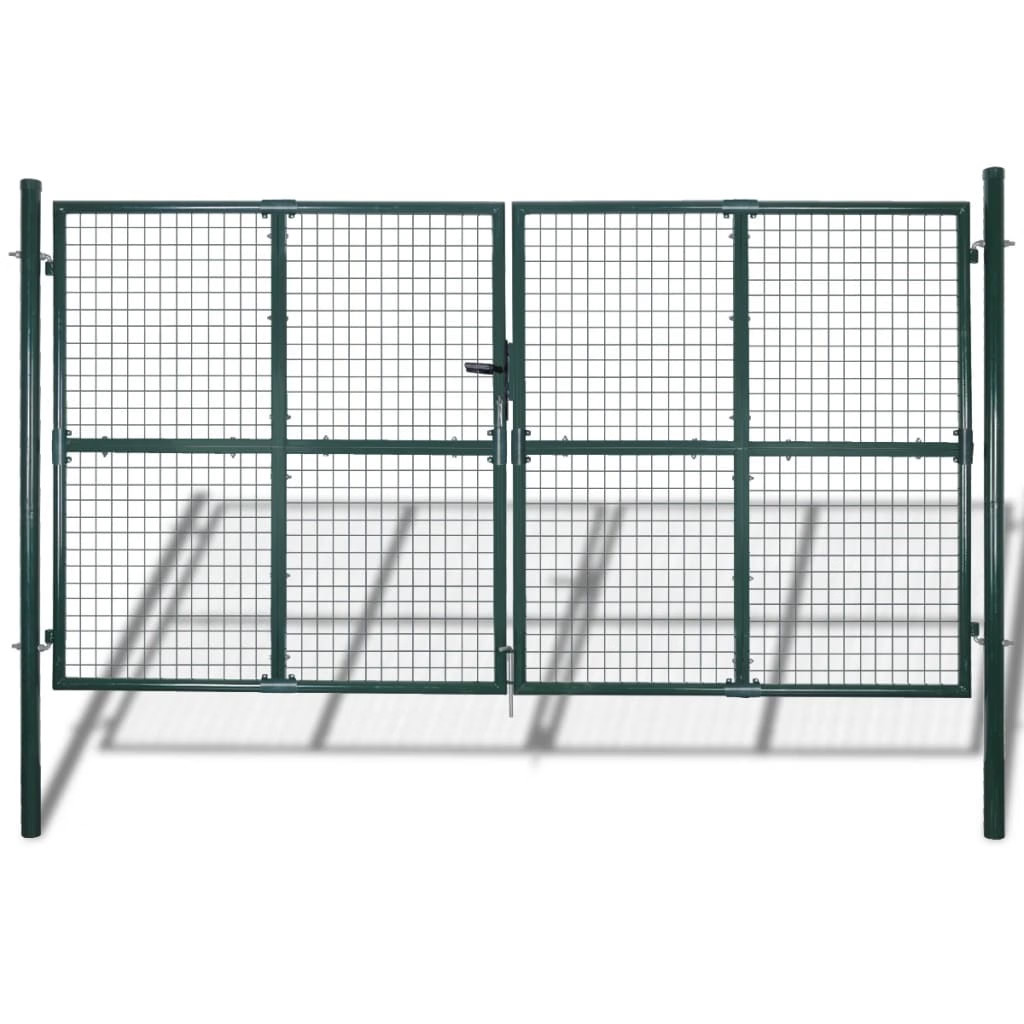 Garden Mesh Gate Fence Door Wall Grille 118.1x68.9"