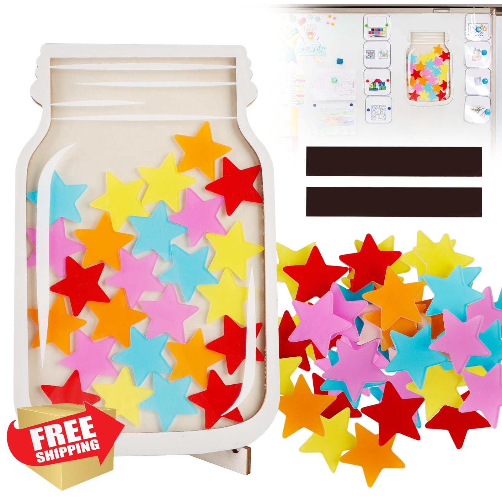 Magnetic Reward Jar for Kids Classroom Behavior Chart