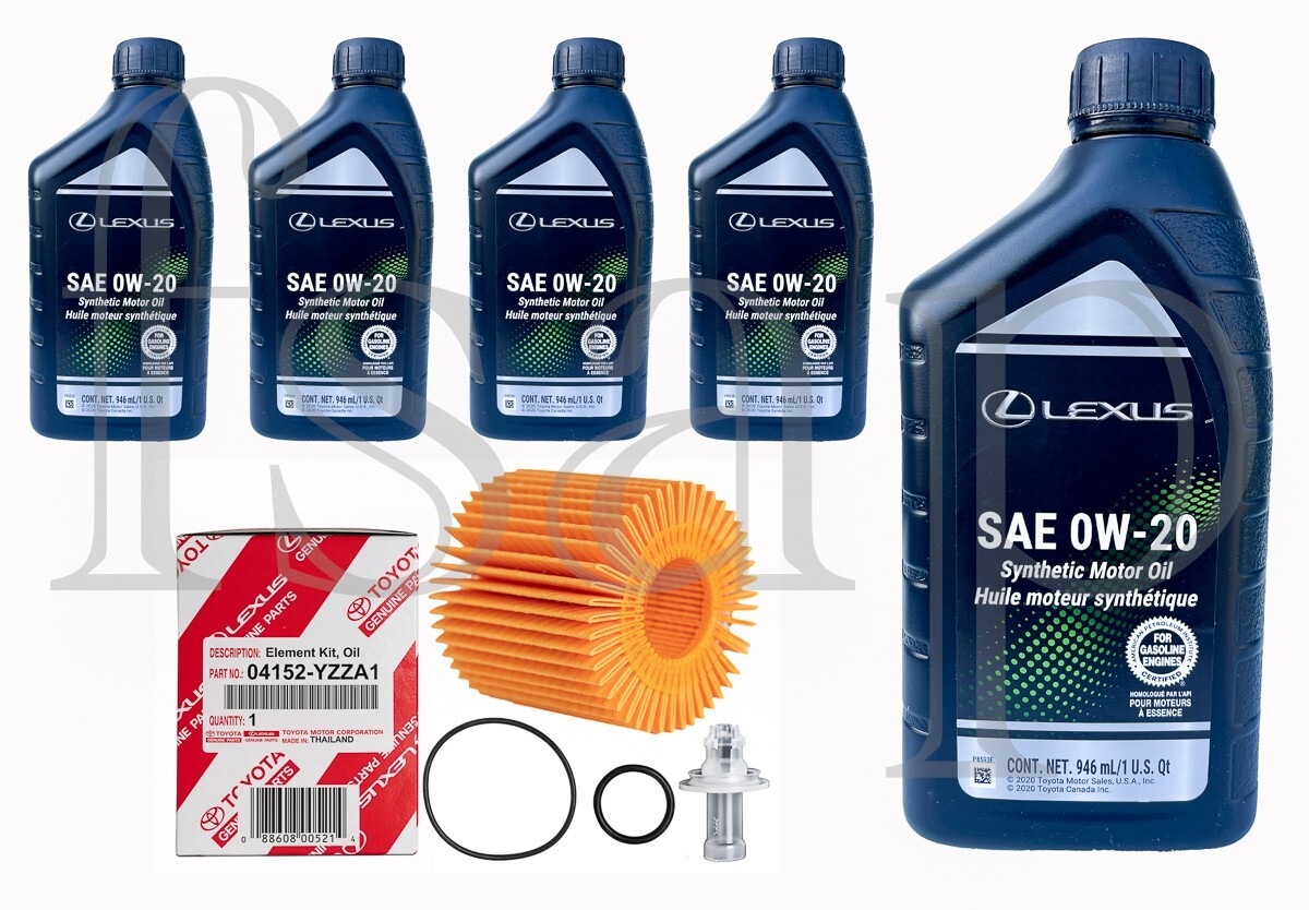 Genuine Lexus Engine Oil Change Kit for 2013-2018 Lexus ES300h 2.5L L4 Hybrid