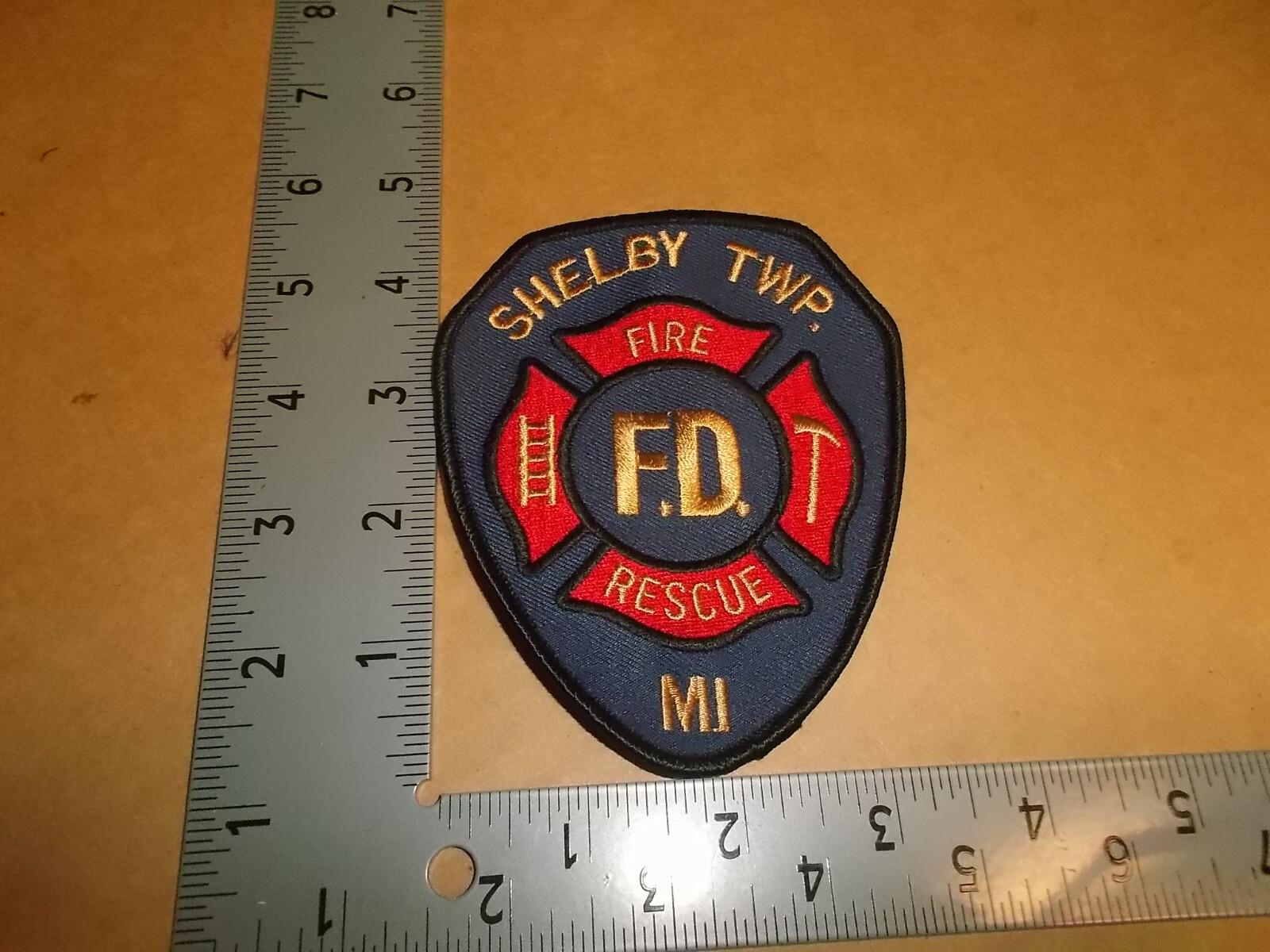 Shelby Township Fire Dept Rescue EMS Patch~Michigan~MI~New~Emergency Medical~Twp
