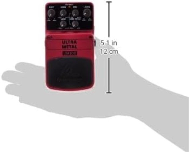 Heavy Metal Distortion Effect Pedal, Pink
