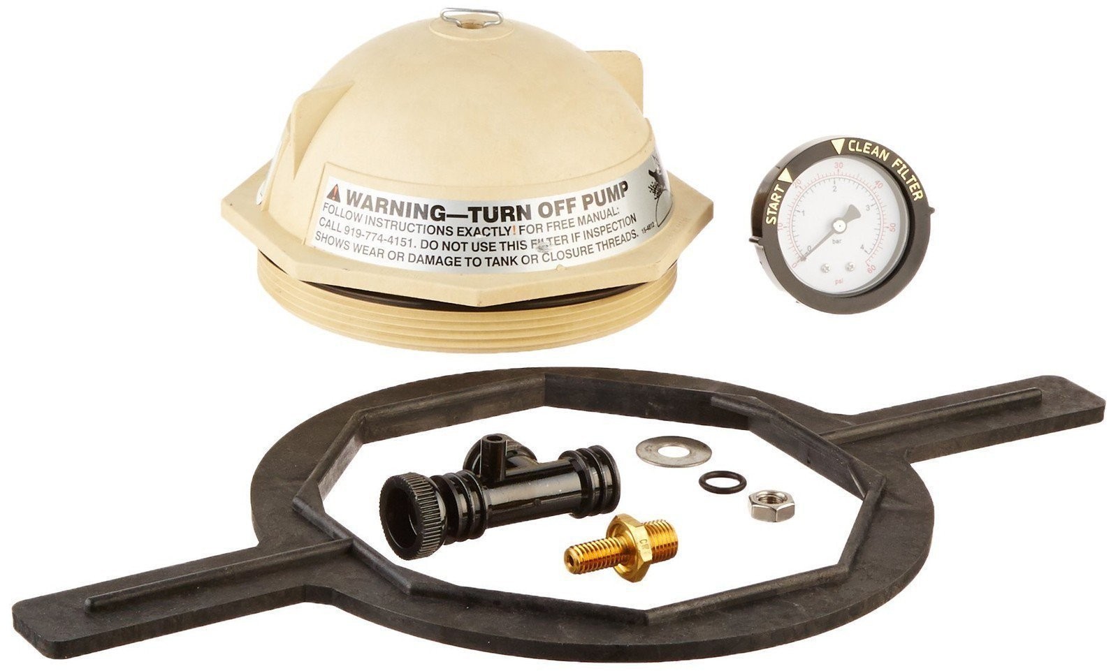 Pentair 154697 Tan V Thread Closure Replacement Kit Triton II Pool and Spa...