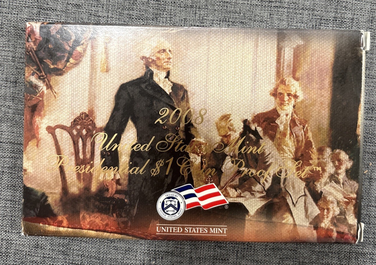 2008 Presidential Proof Dollar Set In Mint Box with COA