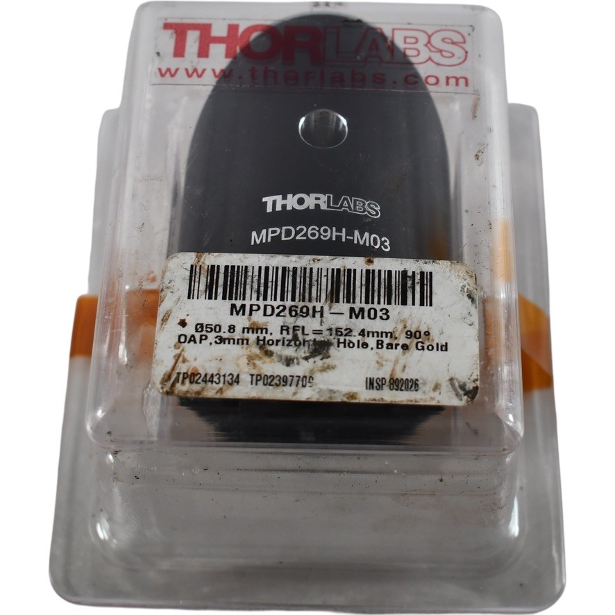 Thorlabs MPD269H-M03 2 Inch 90 Degree Bare Gold Off Axis Parabolic Mirror RFL 6