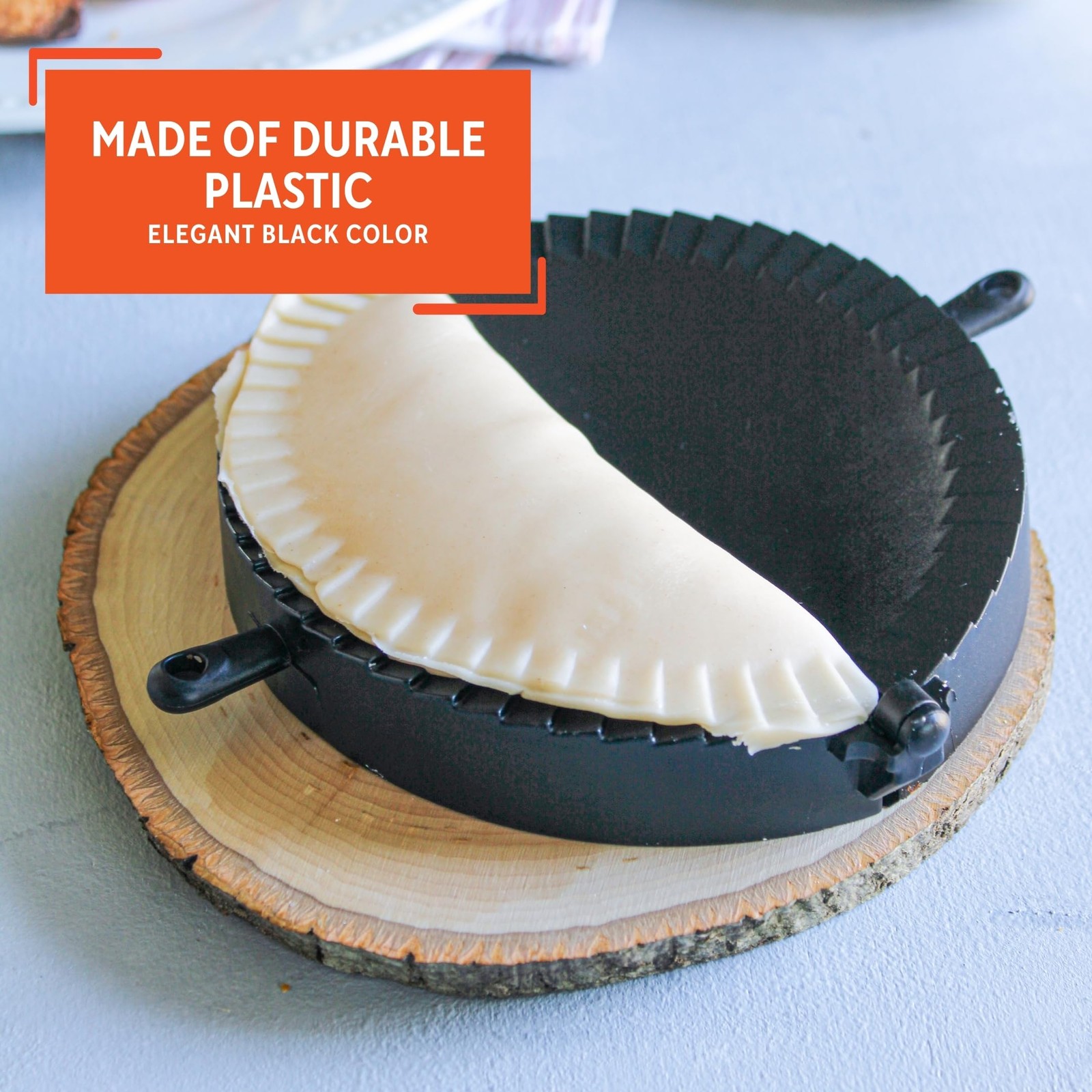 Imusa Empanada Press Set – Dumpling Maker, Plastic 1 Pack, Black