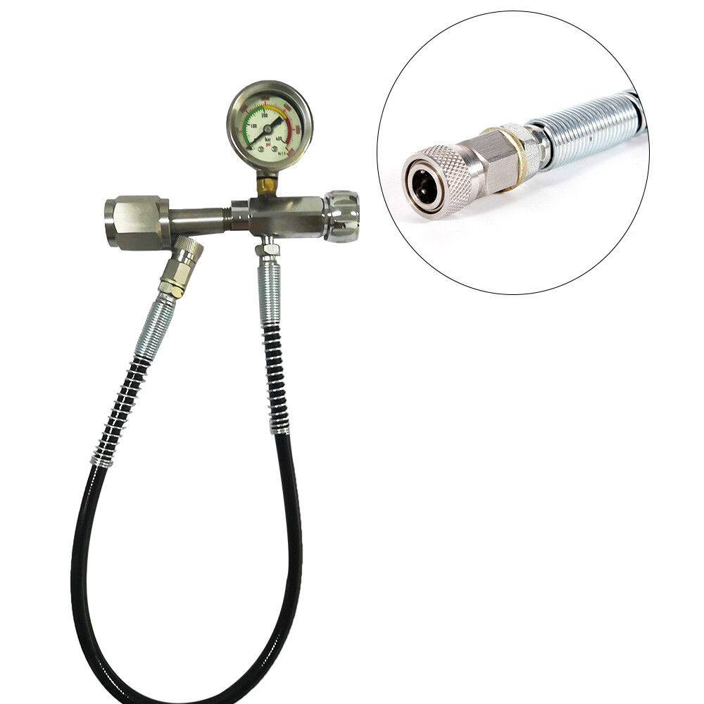 PCP SCBA Refill Charging Connector Valve Dive Oxygen Tank Air Filling Adapter