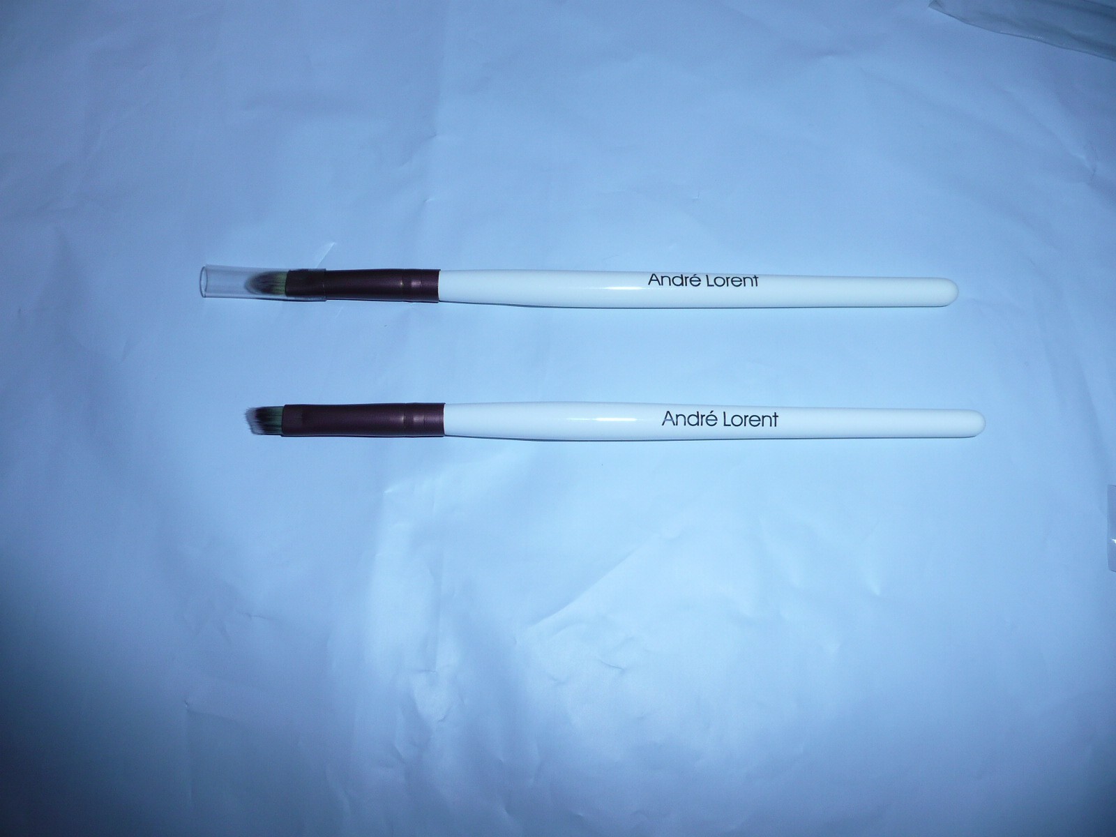ANDRE LORENT Makeup Brushes 5 Pcs With Leather Box White