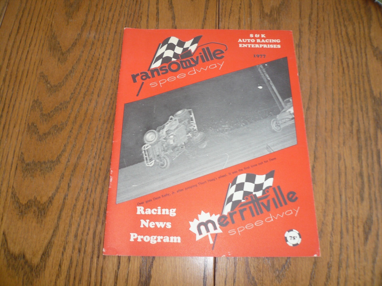 1977  Racing News Program - Mertittville & Ransomville Speedways - Vintage - 111
