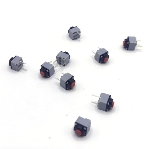 9 Piece Mute Tactile Push Button 6 * 6 * 7.3MM Square Silent Wireless Wired