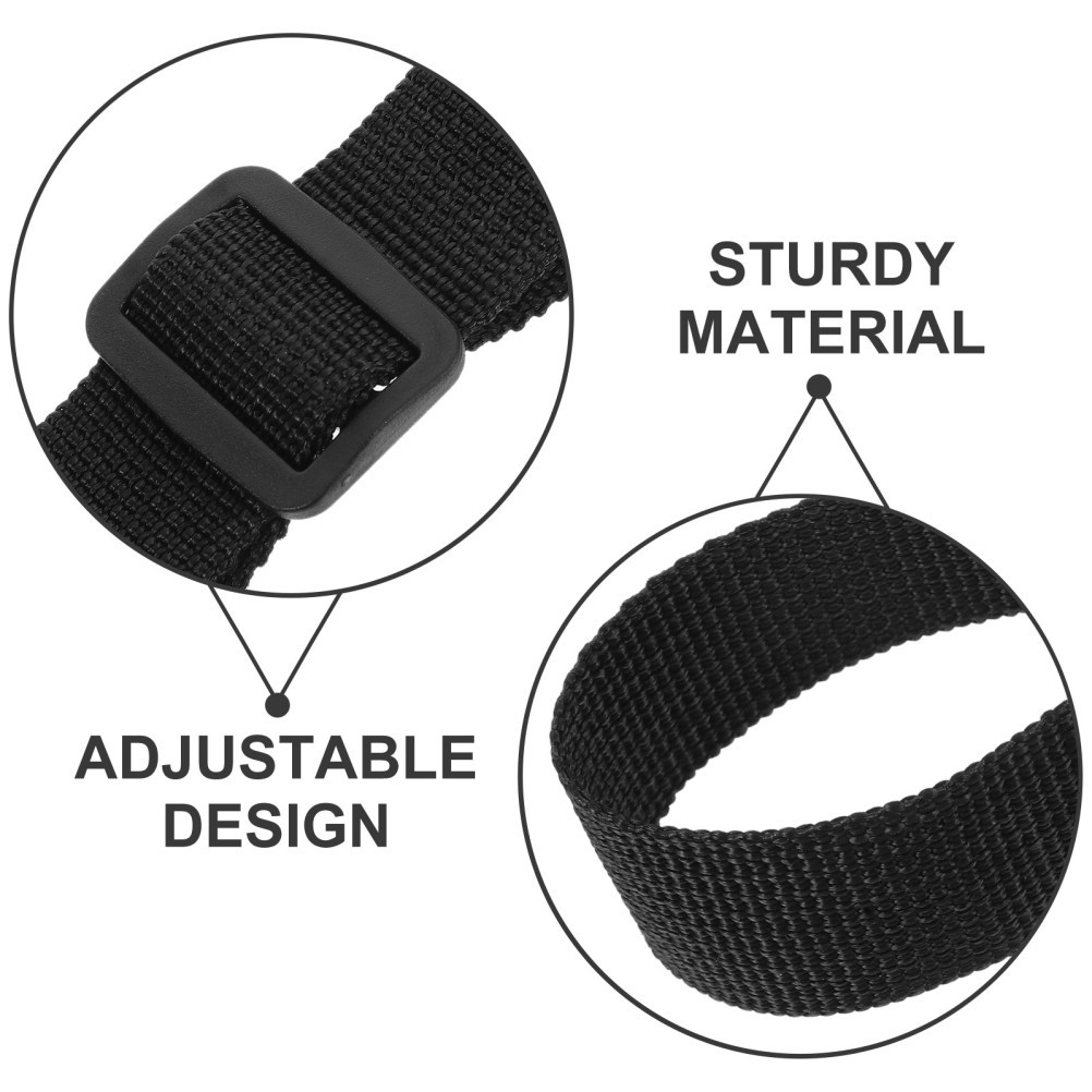Polyester Adjustable Backpack Chest Strap With Buckle Non Webbing Support