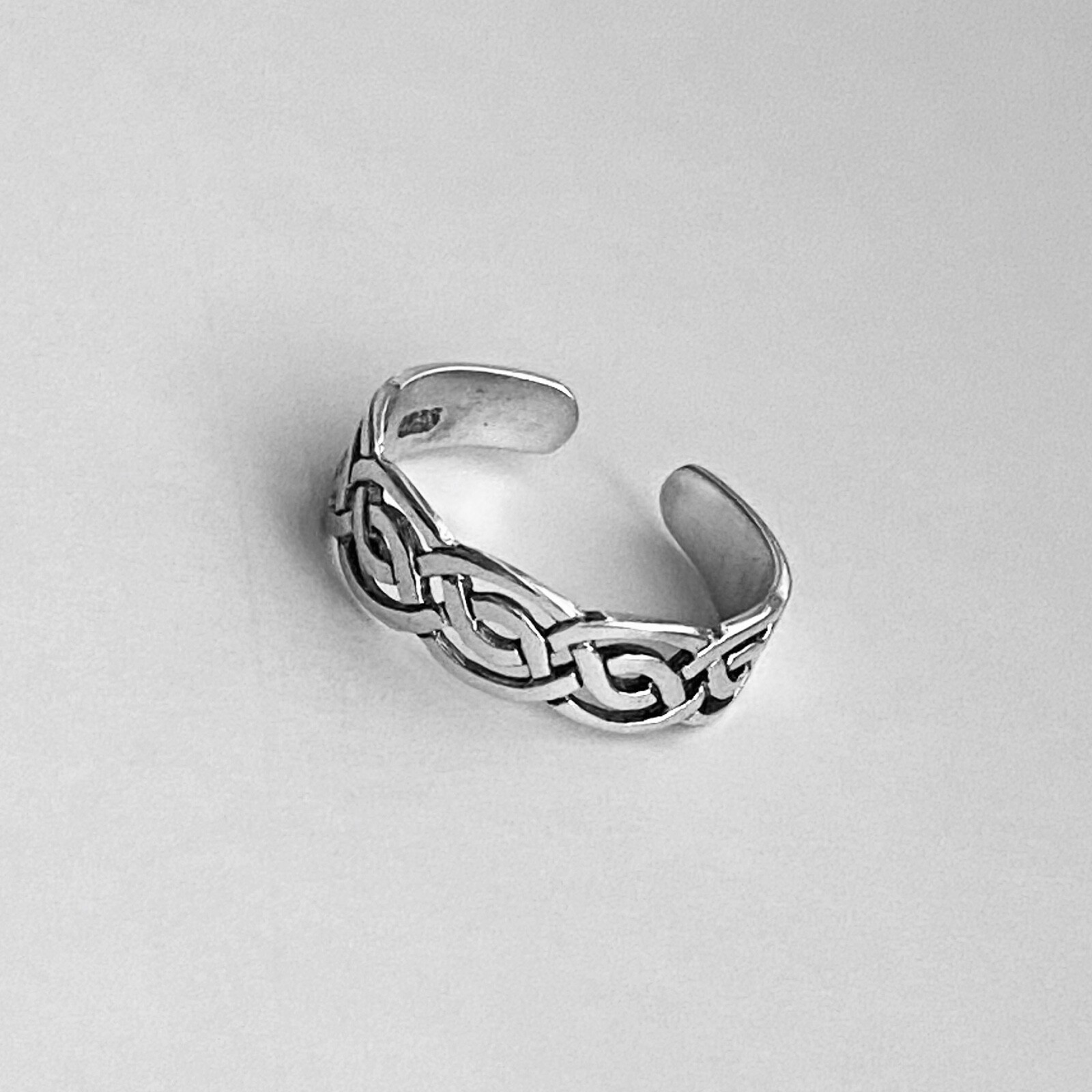 Sterling Silver Celtic Toe Ring, Silver Rings, Celtic Ring, Boho Ring