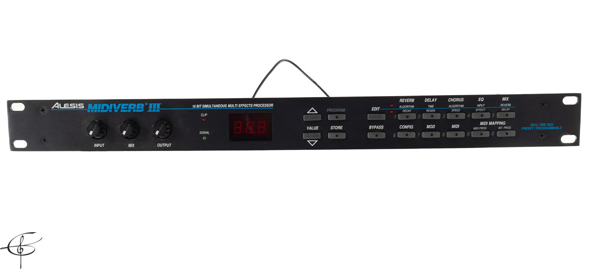 Alesis Midiverb III 16 Bit Digital Effects Processor with Power Supply