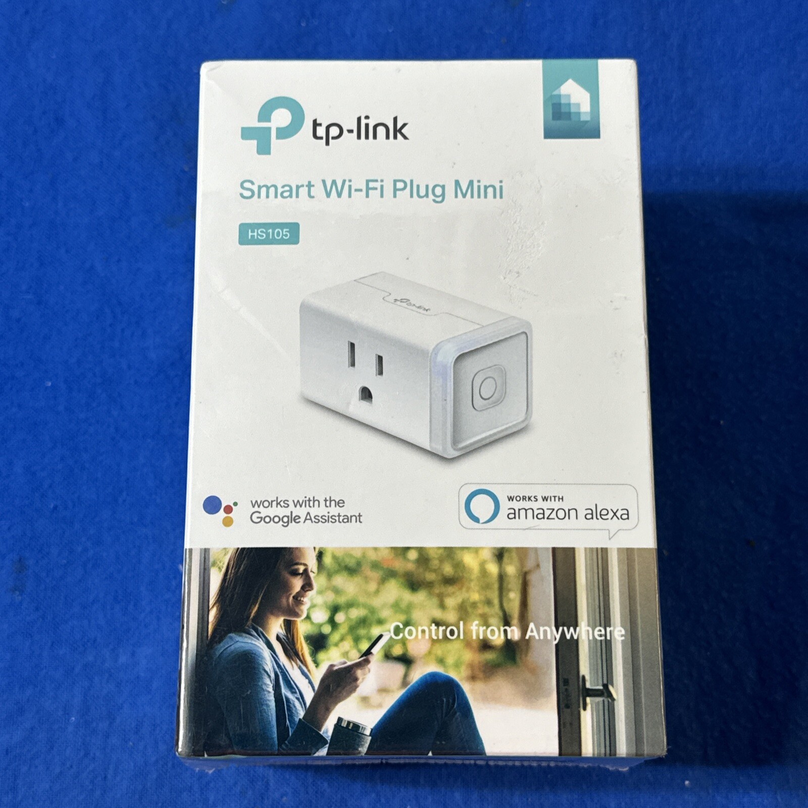 New TP Link Kasa Smart Wi-Fi Plug Mini HS105 Works with Google Home Alexa SEALED