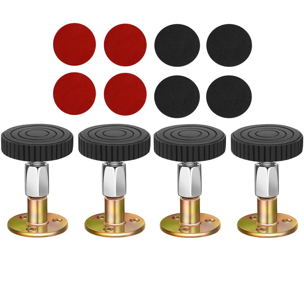 4X Threaded Bed Frame Anti-Shake Stabilizer Tool Adjustable Headboard Stoppers