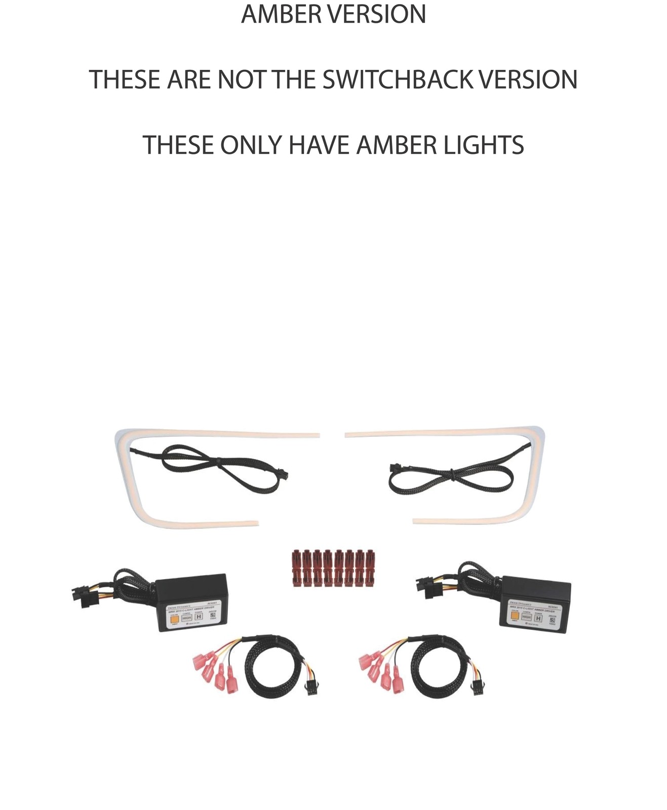 Diode Dynamics Amber C-Light LED Halos For 2015-2021 Subaru WRX/STi