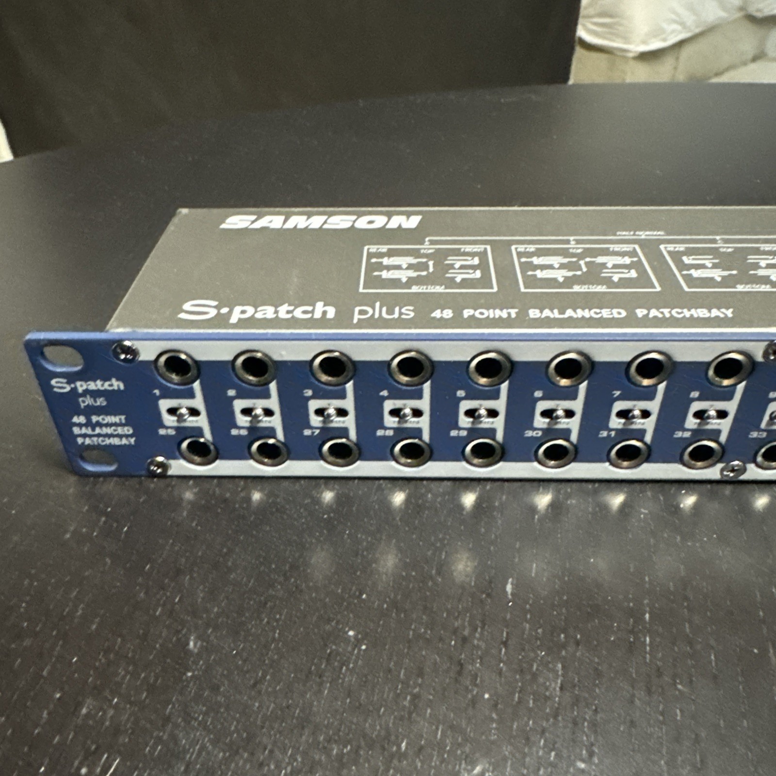 Samson S-Patch Plus 48-Point Balanced Audio Patch Bay with 1/4 Inch Phone Jacks