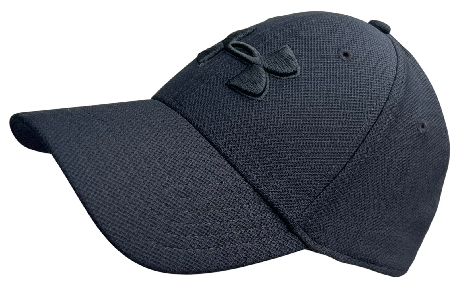 Under Armour Hat Men M/L Black Blitzing 3.0 Low Stretch Performance Golf Active