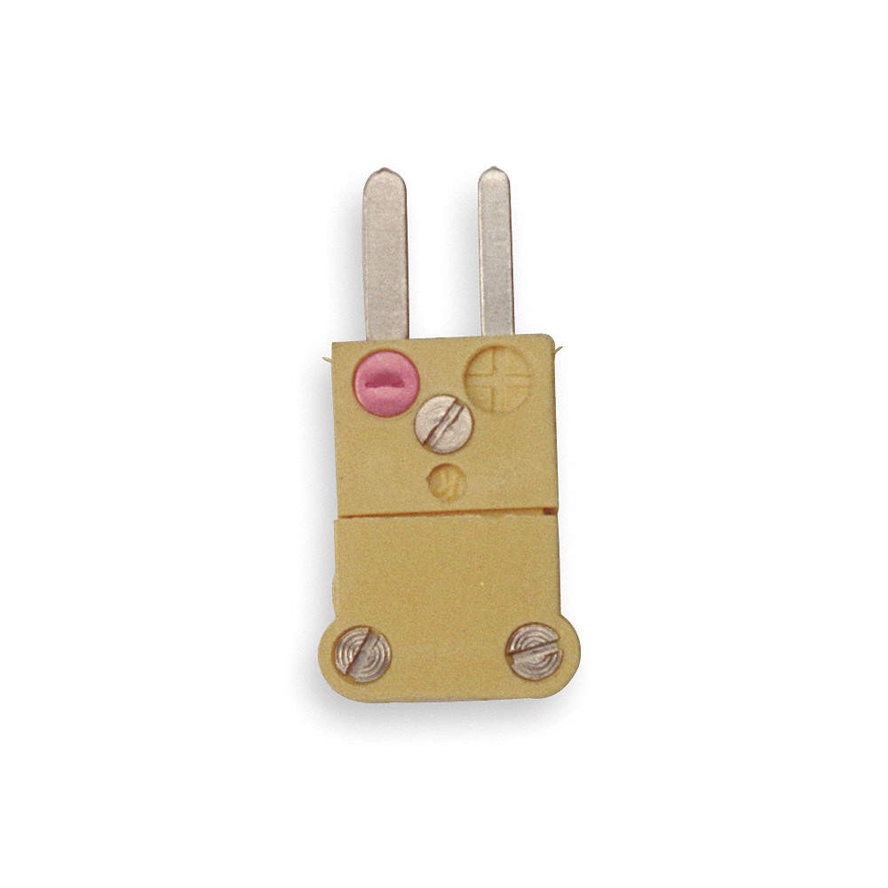 TEMPCO TCAR-1012 Thermocouple Plug,K,Yellow,Miniature 3FXN4