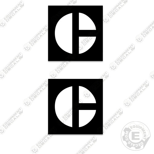 Fits Caterpillar Vintage "C" Decals (Set of 2) Equipment Decals 1970's