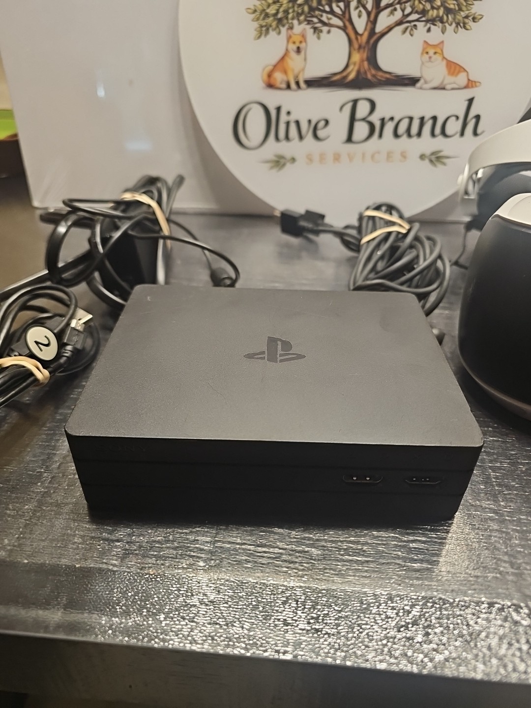 Sony PlayStation VR Headset PSVR& CUH-ZVR1 Processor Unit - Powers On