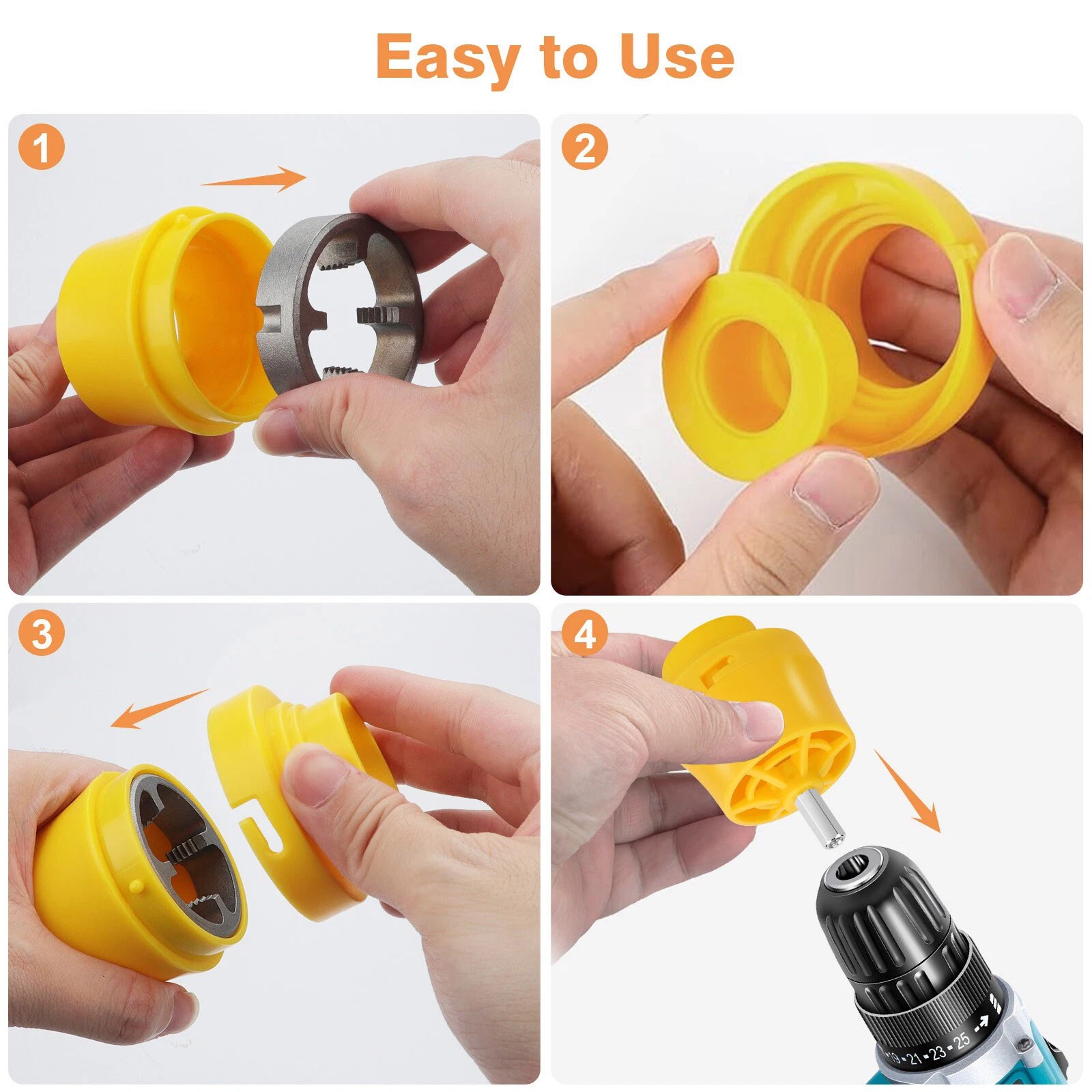 Professional PVC Thread Maker Tool Pipe Threader Plumbing Tool with 3 Dies