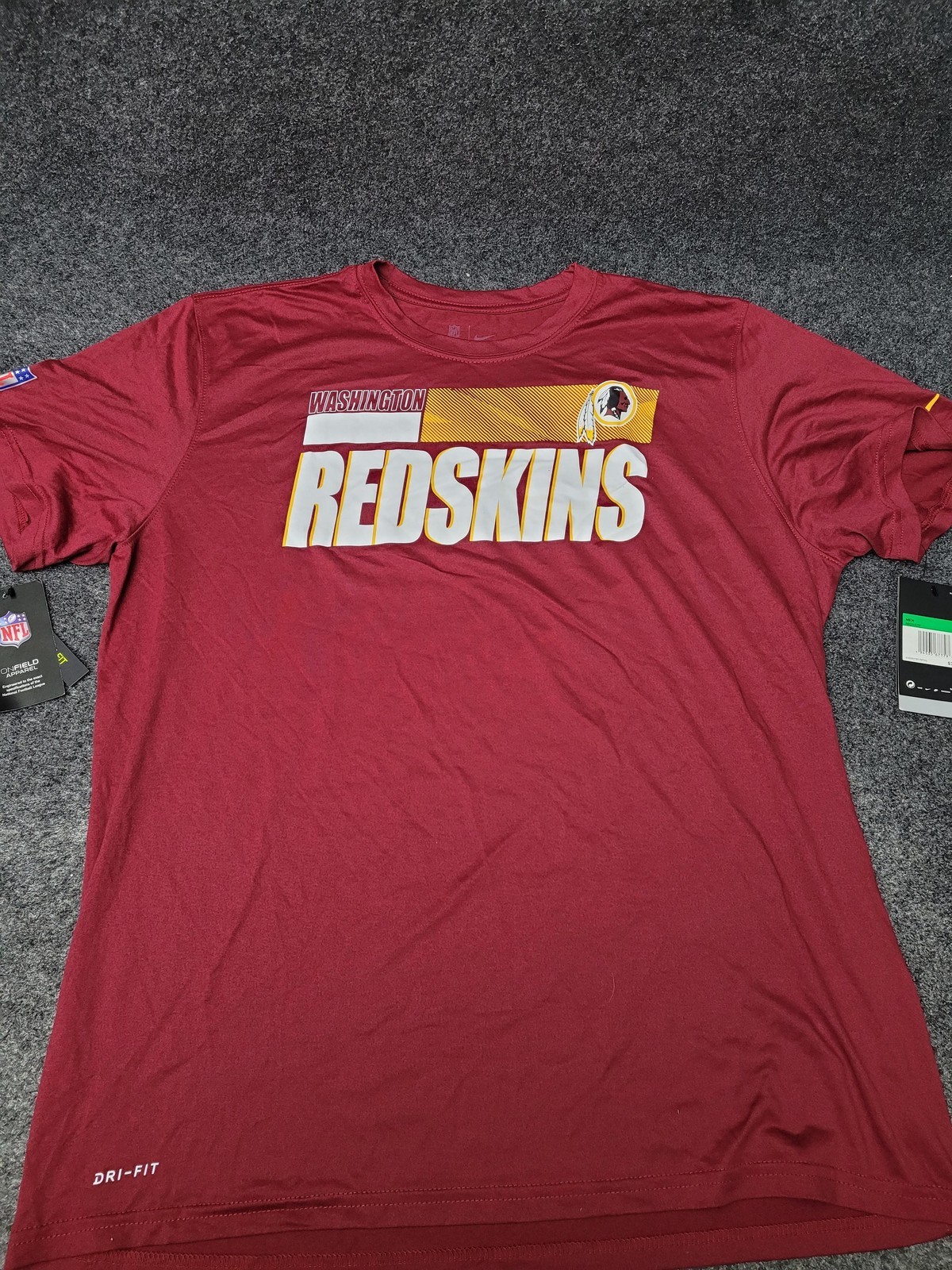 Washington Shirt Mens XL Red NFL Football Nike Dri Fit On Field Graphic Tee