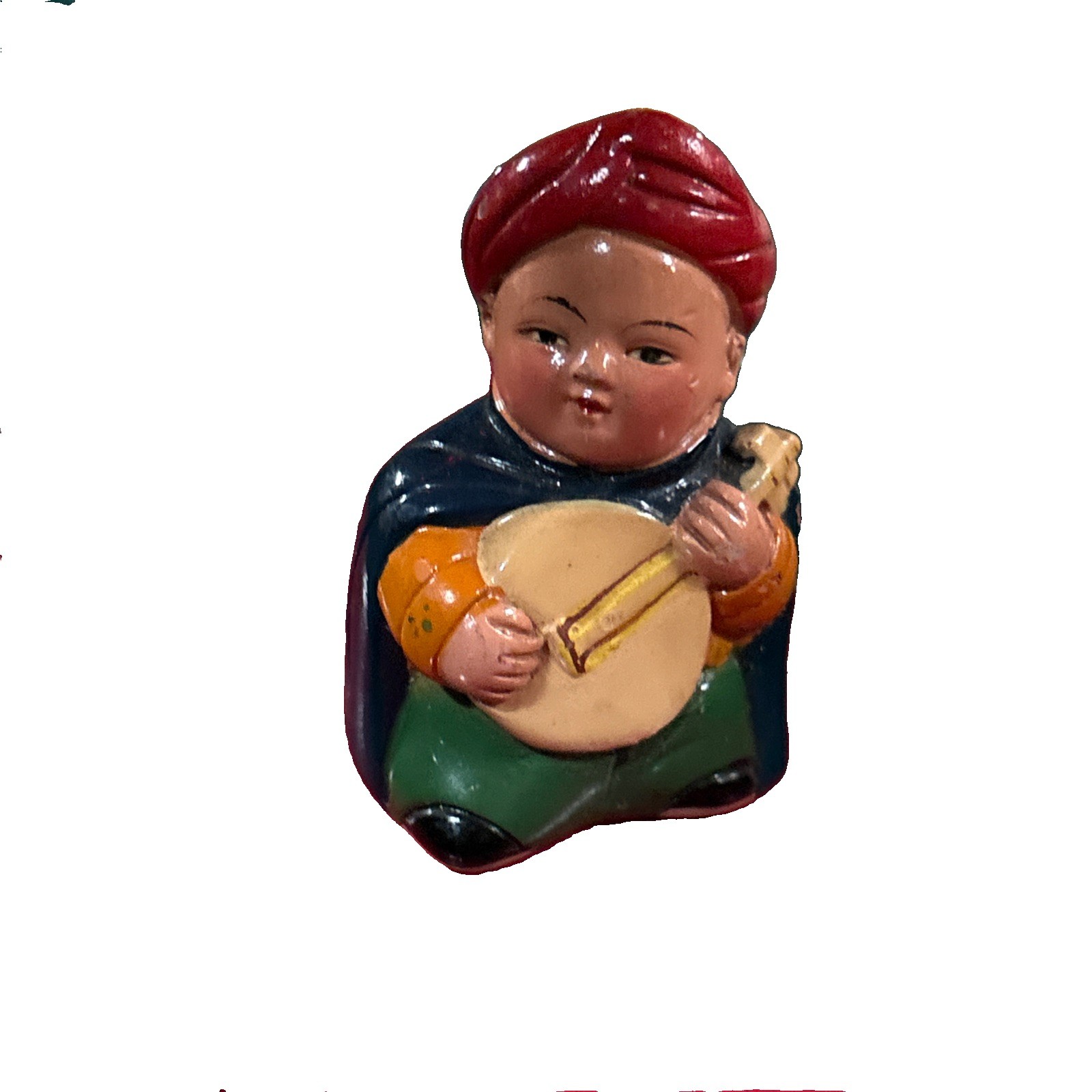 Chinese Asian Musician Vintage 1” Pencil Sharpener Child Instrument