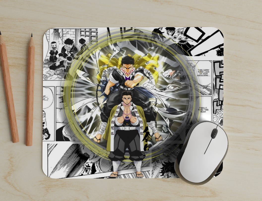Demon Slayer  Gyomei Hashira  Mouse Pad great for Office or Gaming Personalize