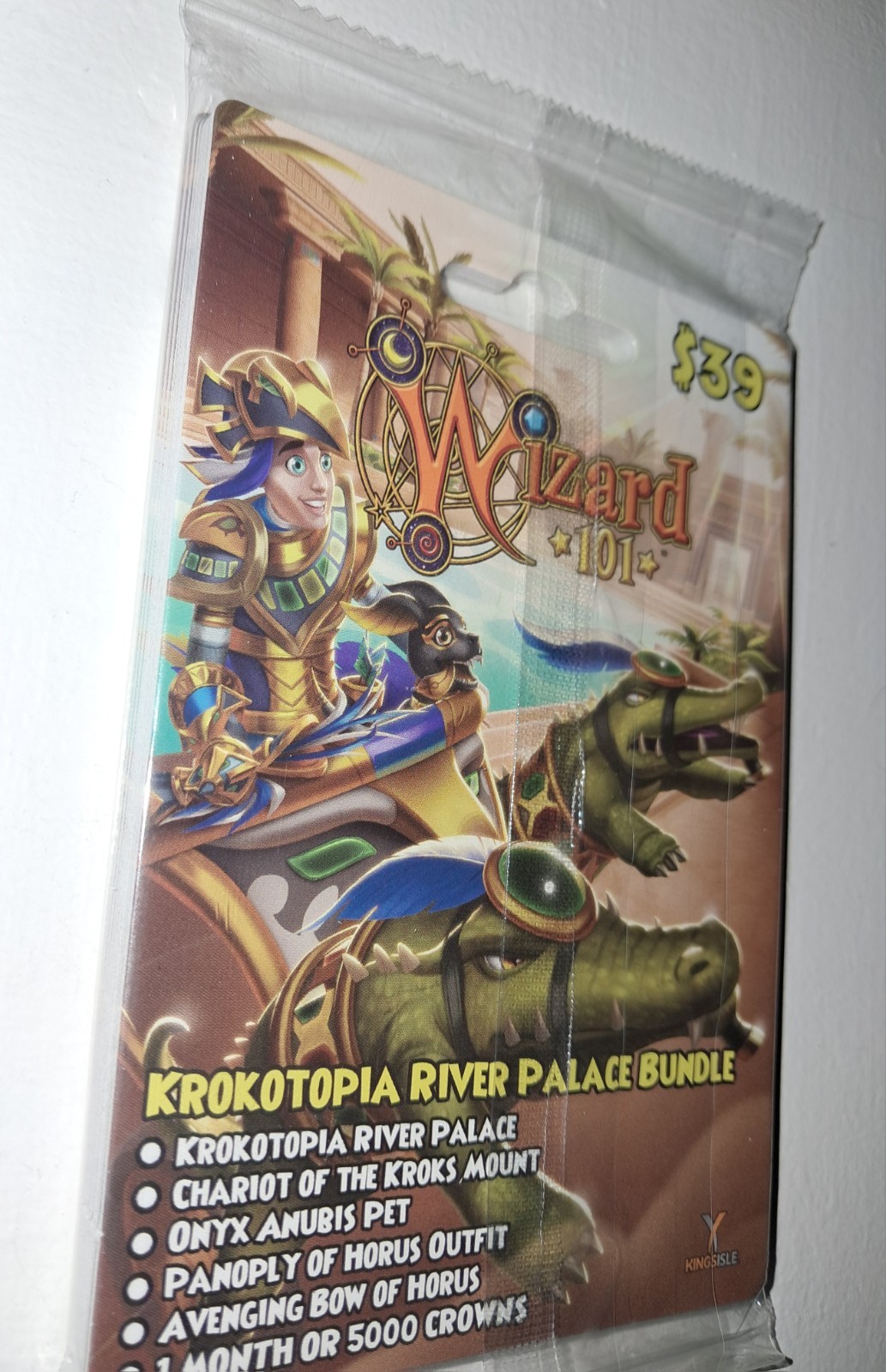 Wizard 101 Krokotopia River Palace GIFT CARDS ORIGINAL PLASTIC WRAP No Value