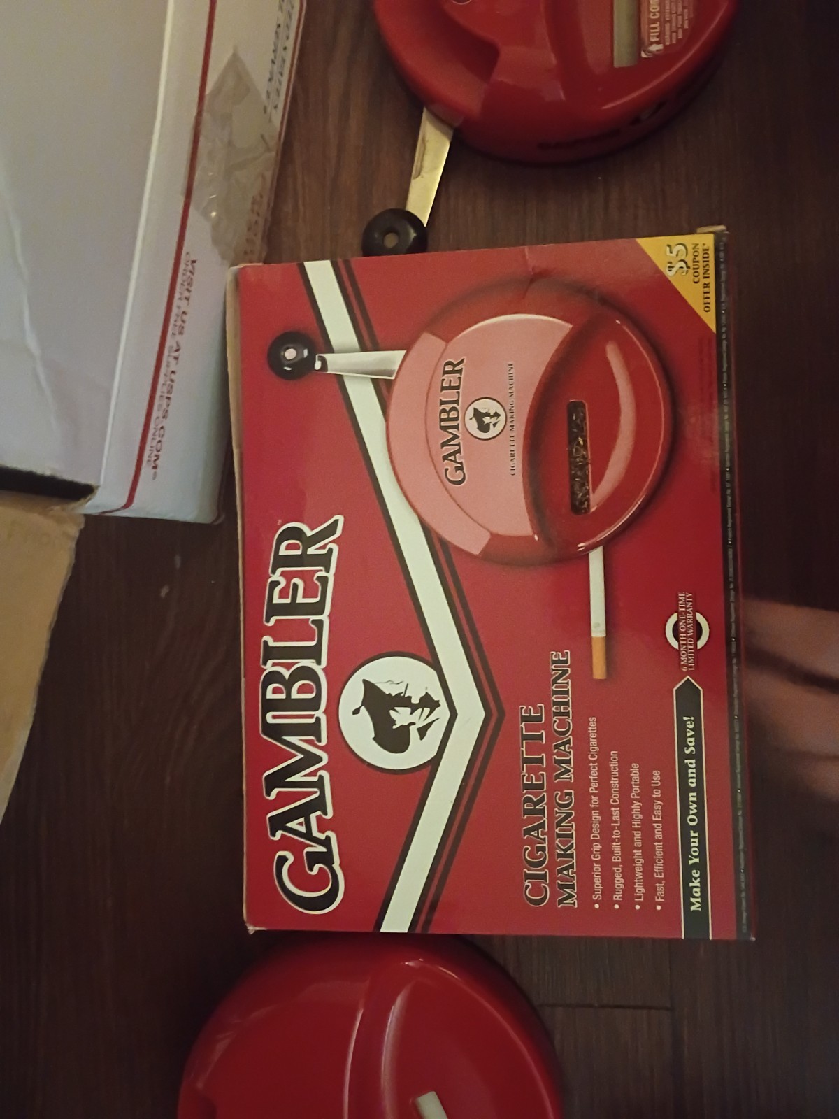Gambler king size Cigarette making machine New in Box