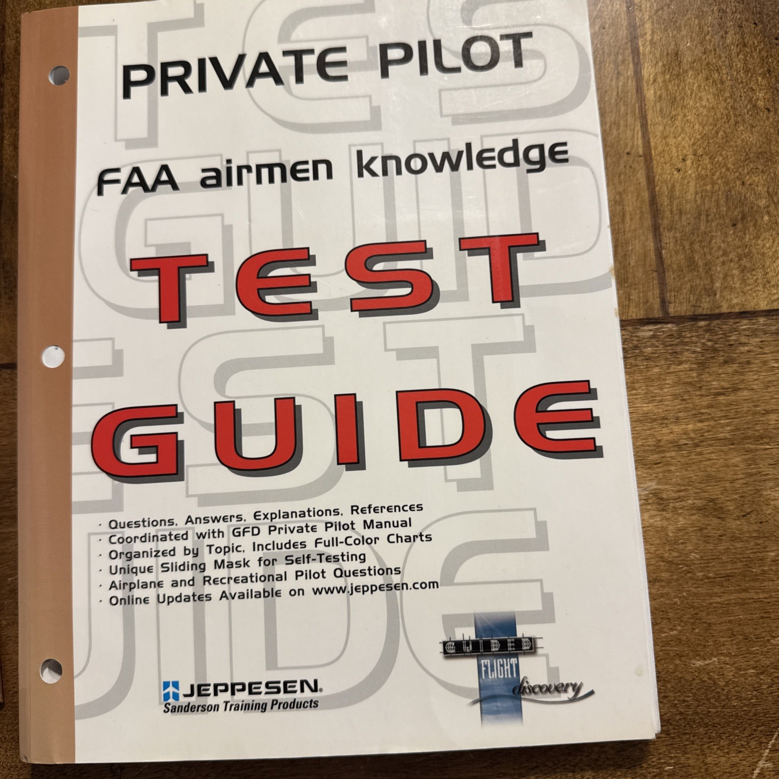 Jeppesen Guided Flight Discovery Private Pilot Textbook & Test Guide Bundle Of 6