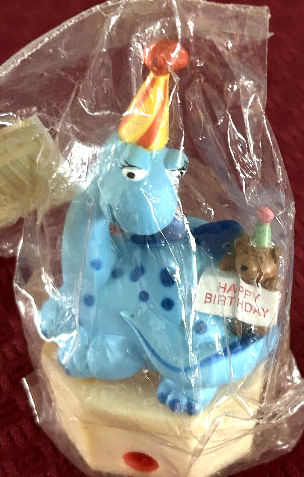 HAPPY BIRTHDAY Blue Dinosaur Pencil Sharpener