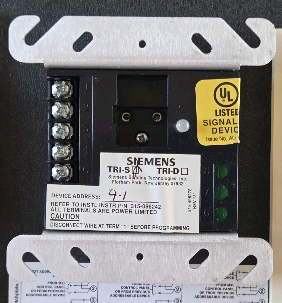 SIEMENS TRI-S SINGLE INPUT INTELLIGENT INTERFACE MODULE 575-496278 - NEW 5 AVAIL
