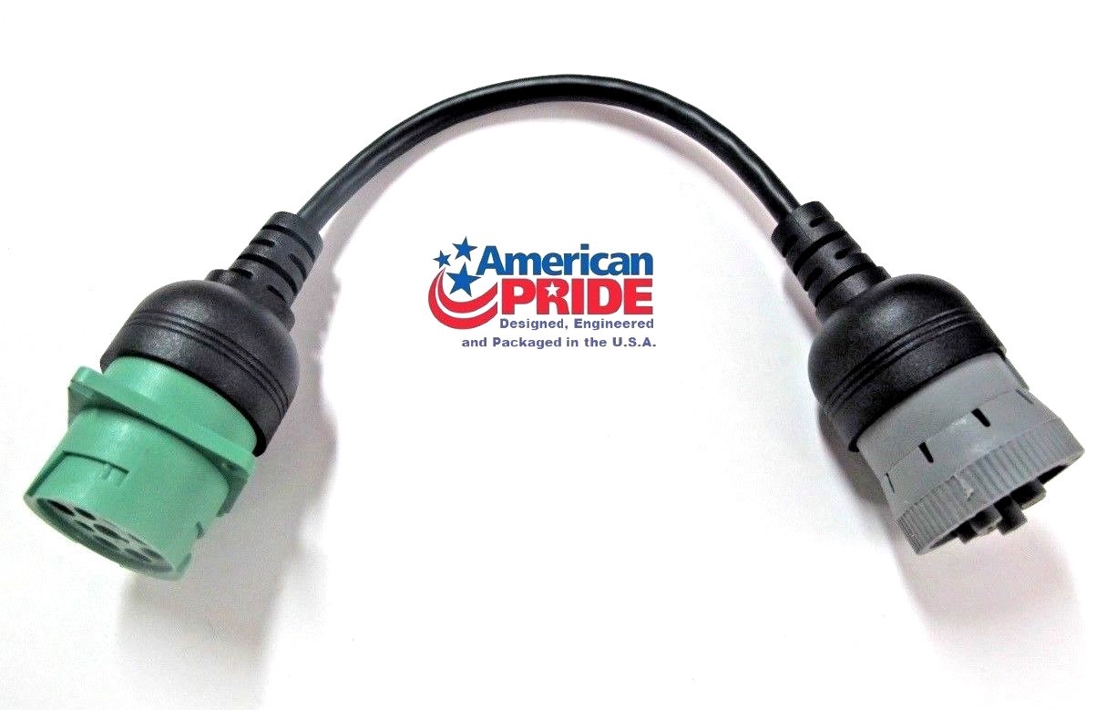 6 pin round GRAY to 9 pin GREEN ELD ZED Garmin Rand keeptruckin MY20 Transflo T7