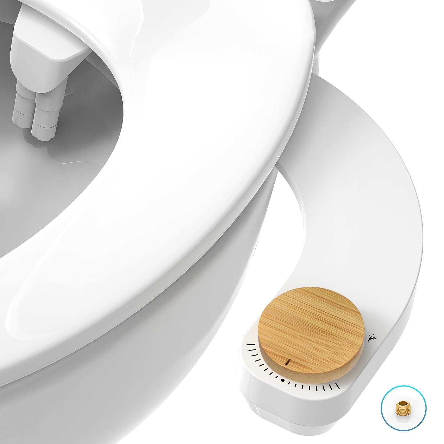 Left Handed Bidet - WITHLENT Left Handed Bidet Ultra-Slimt Non-Electric Dual ...