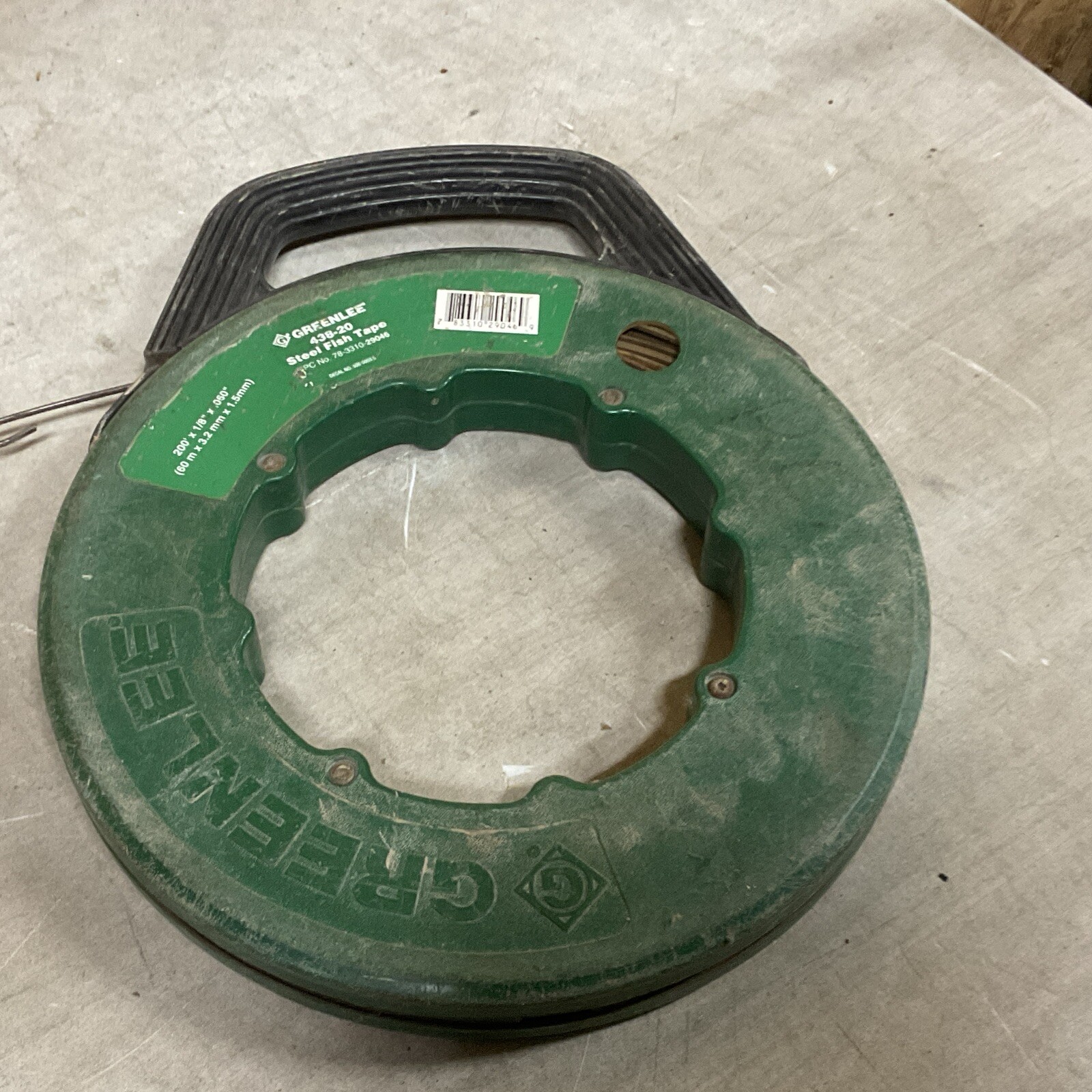 Greenlee 438-20 STEEL FISH TAPE  200' x 1/8" x 0.060"