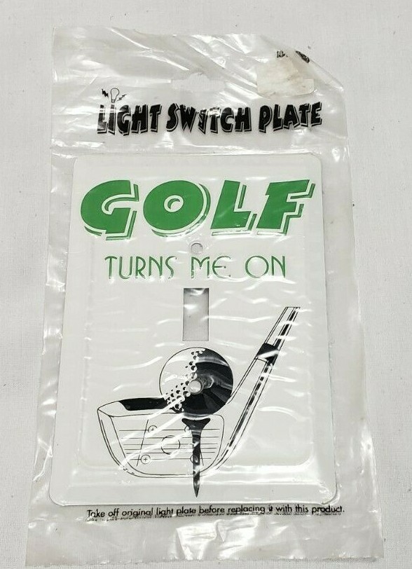 Golf Turns Me On Metal Single Light Switch Plate Cover New!!