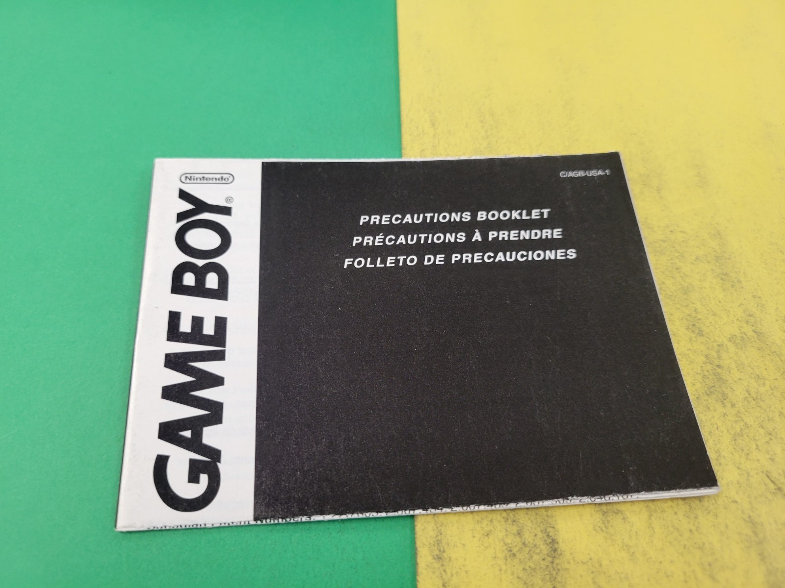Game Boy Health And Safety Precautions MANUAL ONLY C/AGB-USA-1