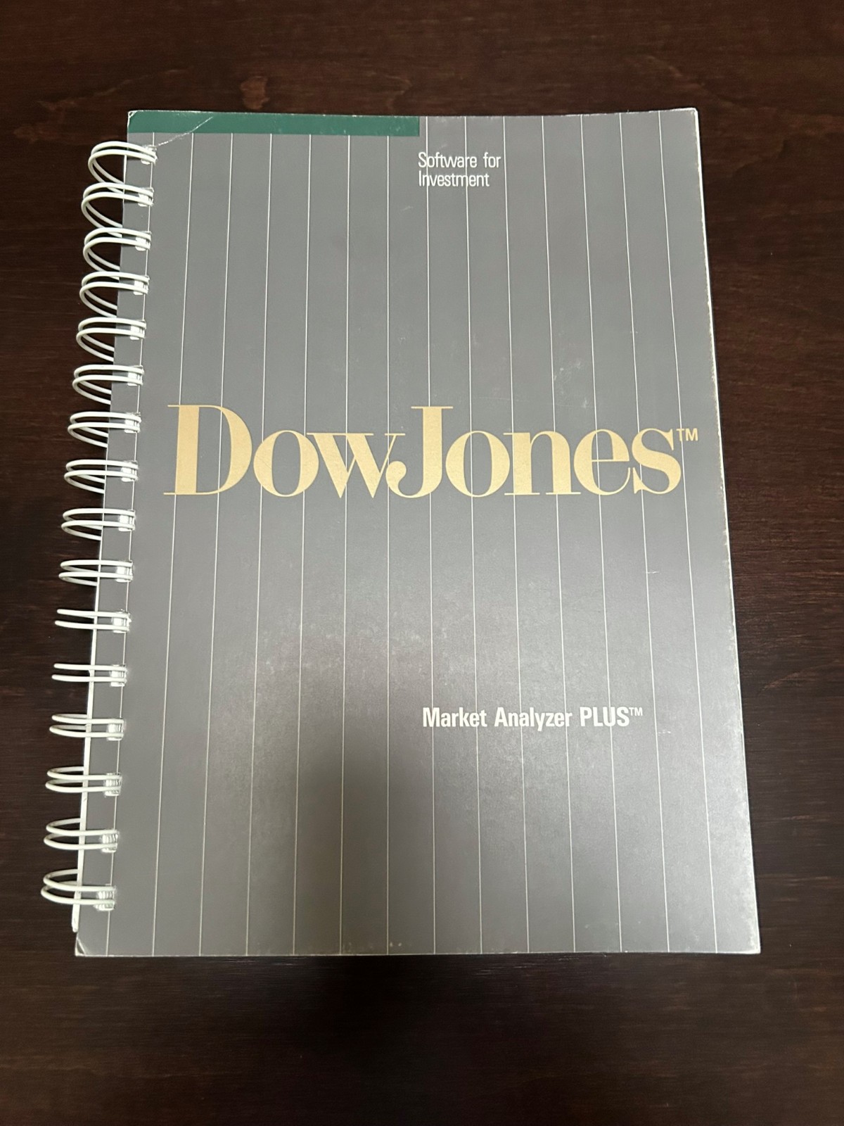 Market Analyzer PLUS by Dow Jones - Version 1 Vintage Software for IBM PC